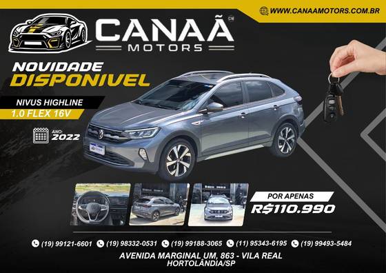 VOLKSWAGEN NIVUS 1.0 200 TSI TOTAL FLEX HIGHLINE AUTOMÁTICO